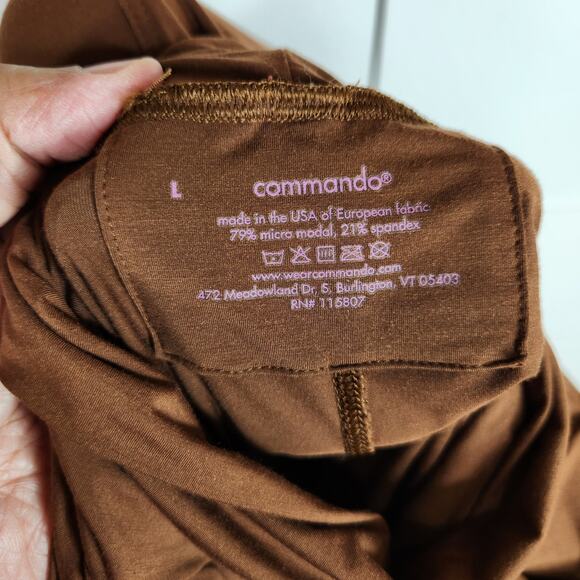 Commando Butter Long‎ Sleeve Turtleneck Women's Large Brown - Picture 8 of 8